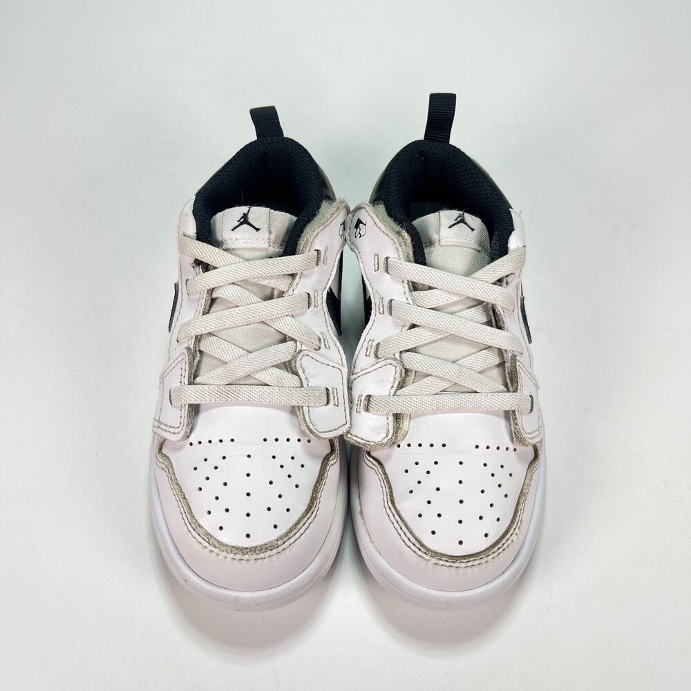 Jordan 1 Low ALT White Black Low Top Lifestyle Shoes DR9747-132 Kids Size 10C - Picture 3 of 9